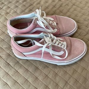 Pink vans old skool shoes